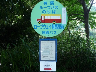 有馬ループバス・ロープウェイ有馬駅前バス停